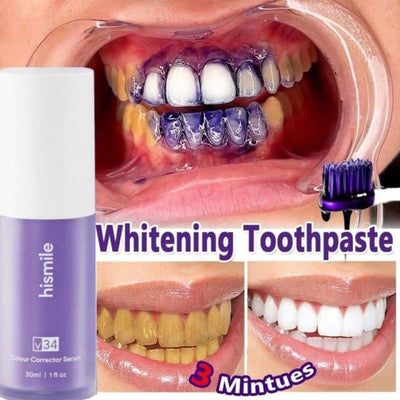 Teeth Brightening Duo – V34 Serum + Soft Brush