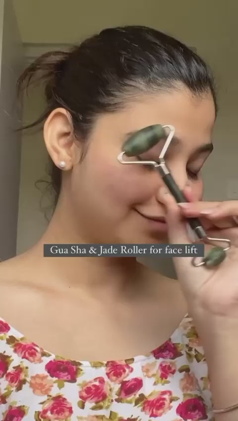 3 IN 1 Marble Jade Roller | Ice Roller Facial Massage | Derma Roller